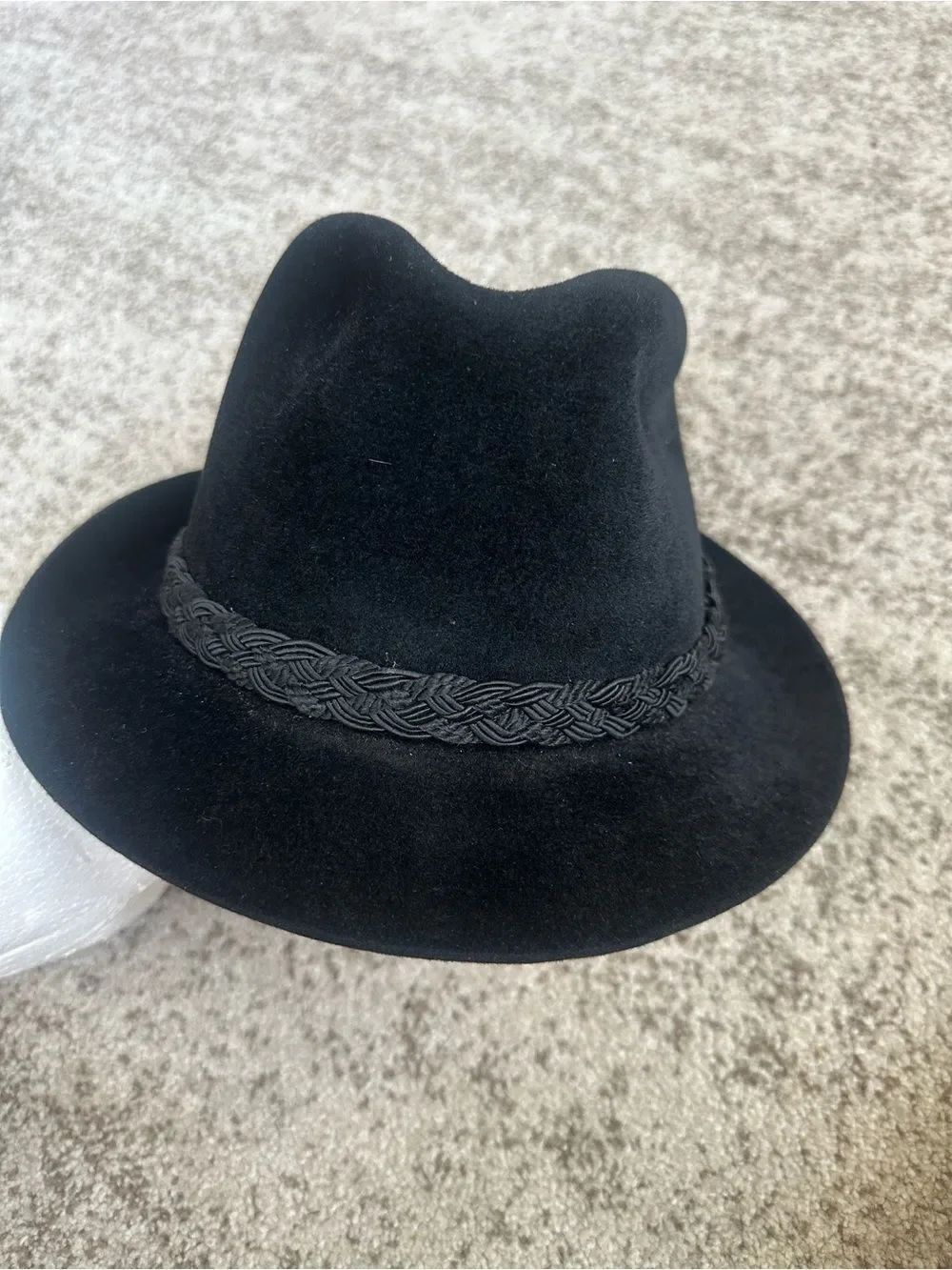 Dobb’s Black Vintage Felt Banded Men’s Hat